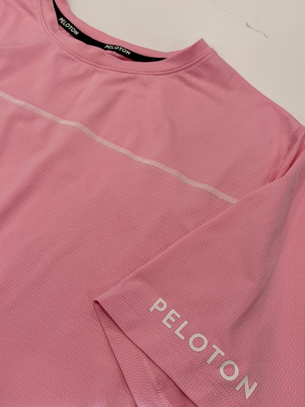Peloton Men’s Light Pink Short-Sleeve Performance Tee